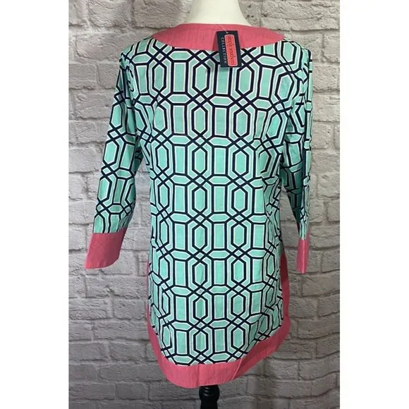 NEW Simply Southern Tunic Top Medium V Neck Bathing Suit Coverup Cotton 9180 - Picture 4 of 11